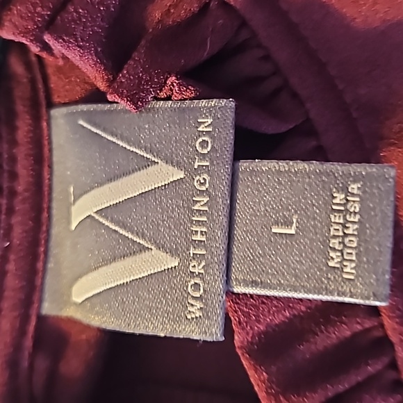 Worthington Brown Blouse - Picture 7 of 11